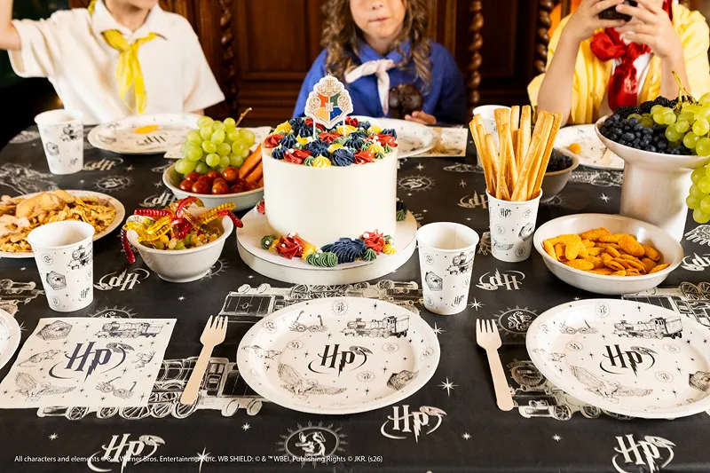 6 Pratos de Papel 23cm Harry Potter