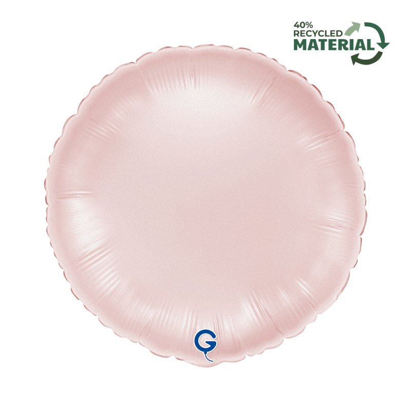 Balão Foil Redondo 18'' Satin Pastel Pink - Rosa Pastel