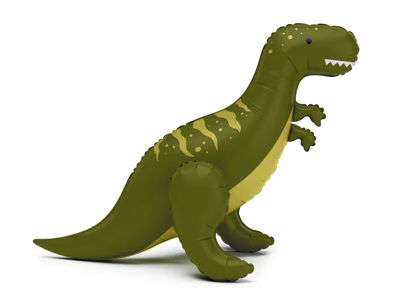Balão Foil Standing 93x79cm Dinossauro T-Rex Verde