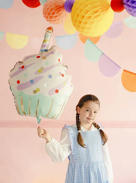 Balão Foil 48x68cm Cupcake Multicolor
