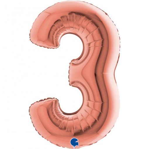 Balão Foil 102cm Rose Gold nº3