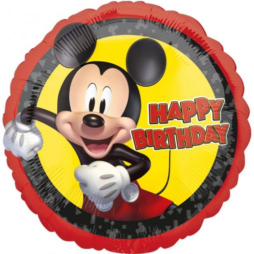 Balão Foil S60 Mickey Mouse Forever Happy Birthday