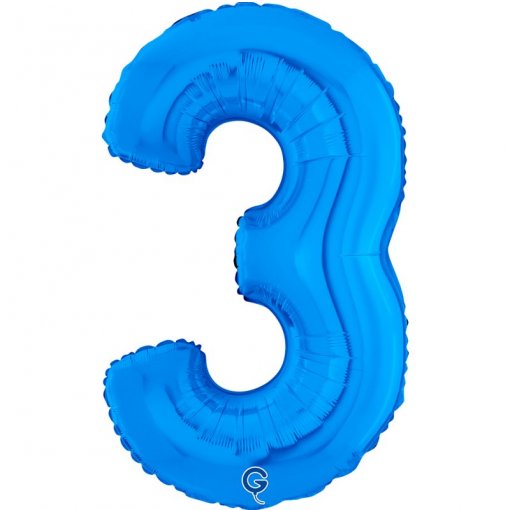 Balão Foil 66cm Azul nº3