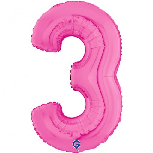 Balão Foil 66cm Fuchsia nº3
