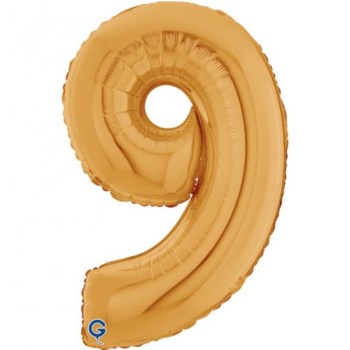 Balão Foil 66cm Dourado nº9