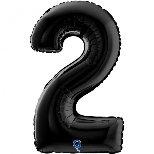 Balão Foil 66cm Preto nº2