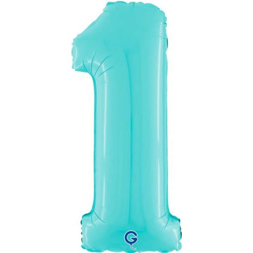 Balão Foil 66cm Azul Pastel nº1