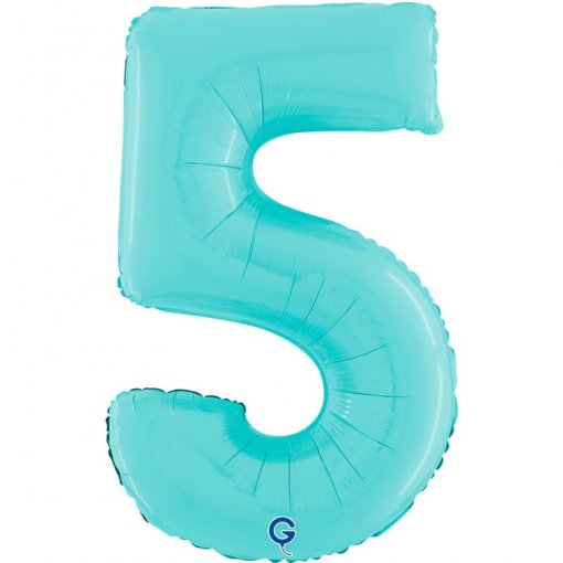 Balão Foil 66cm Azul Pastel nº5