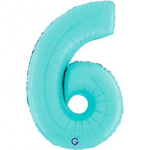 Balão Foil 66cm Azul Pastel nº6