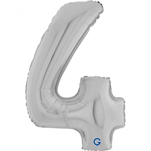 Balão Foil 66cm Prateado nº4