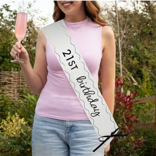 Faixa Personalizável Aniversário Laço