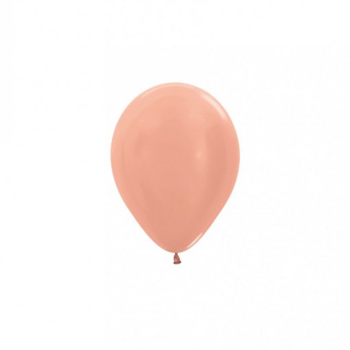 100 Balões latex R5 (12cm) - Metallic Rose Gold - 568