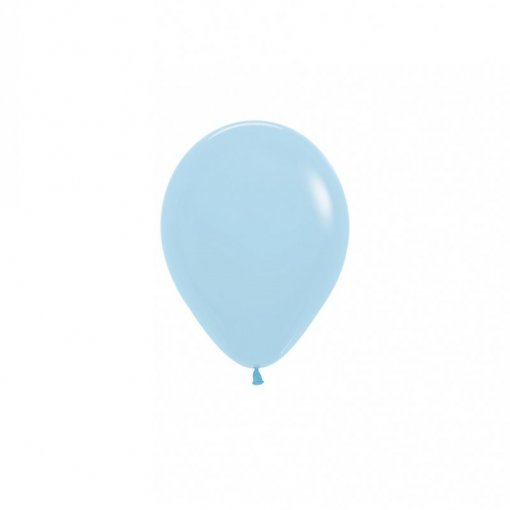 100 Balões latex R5 (12cm) - Pastel Matte Blue - 640