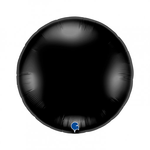 Balão Foil Redondo 91cm Black - Preto