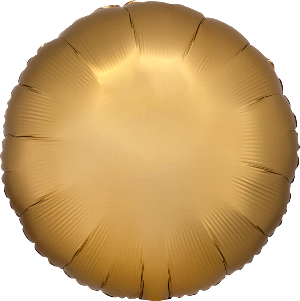Balão Foil 43cm Redondo Satin Luxe™ Dourado