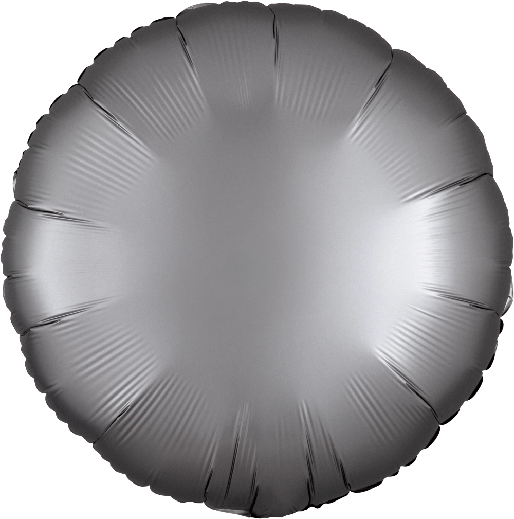 Balão Foil 43cm Redondo Satin Luxe™ Platina
