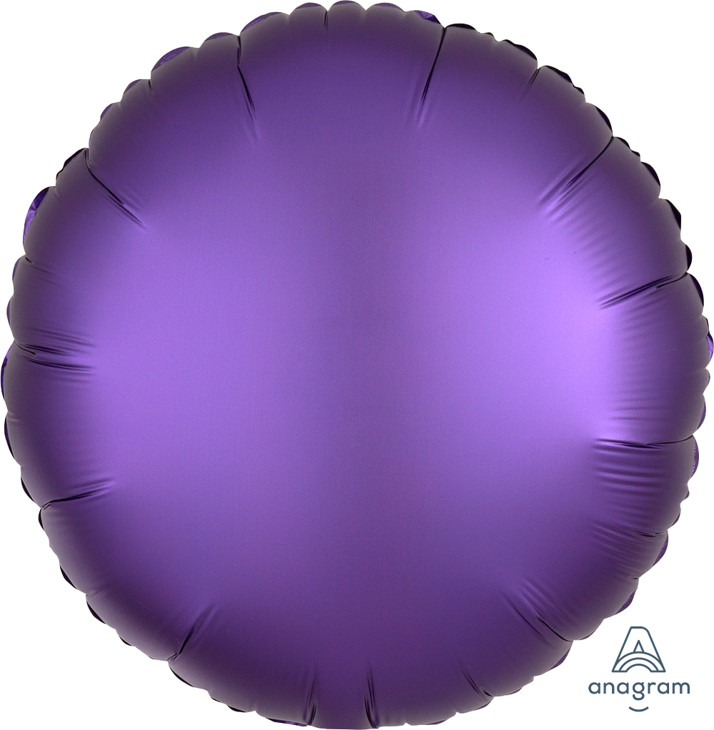 Balão Foil 43cm Redondo Satin Luxe™ Roxo