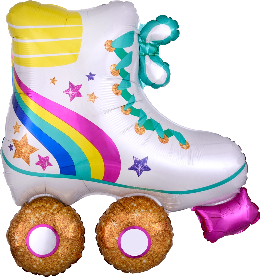 Balão Foil 71x76cm Patins Roller-skate Holographic