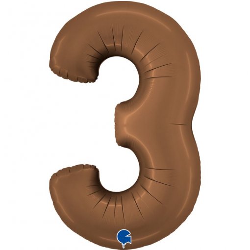 Balão Foil 102cm Chocolate (Castanho) nº3