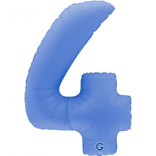 Balão Foil 102cm Soft Matte Lotus Blue nº4