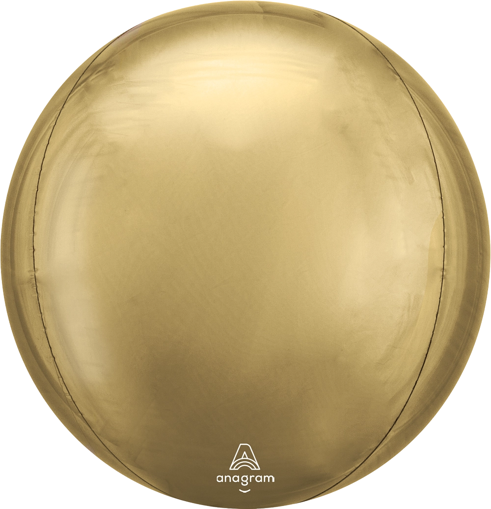 Balão Foil Orbz 38x40cm Dourado