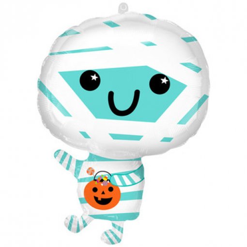 Balão Foil 55cm Múmia com Abóbora - Halloween