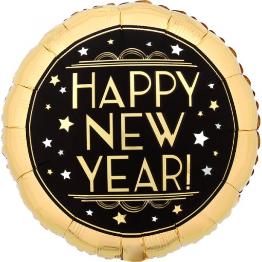 Balão Foil 43cm Happy New Year - Ano Novo