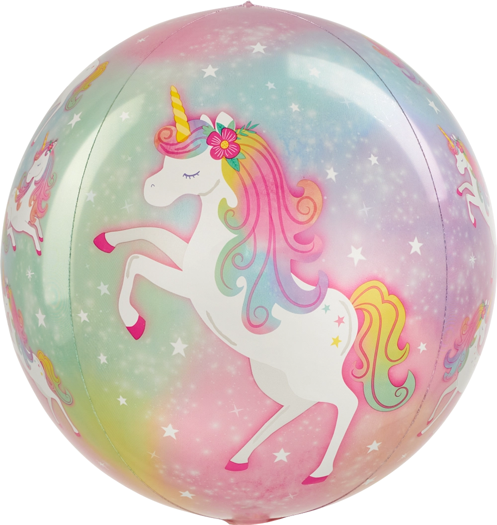 Balão Foil Orbz 38x40cm Unicórnio