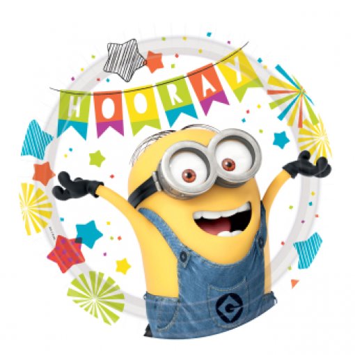 8 Pratos 23cm EU Despicable Me (Minions)