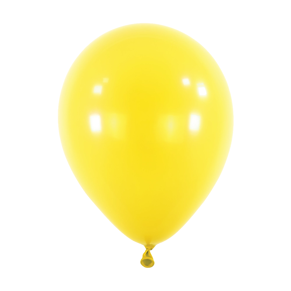 100 Balões latex 5'' (12cm) Standard Yellow Sunshine