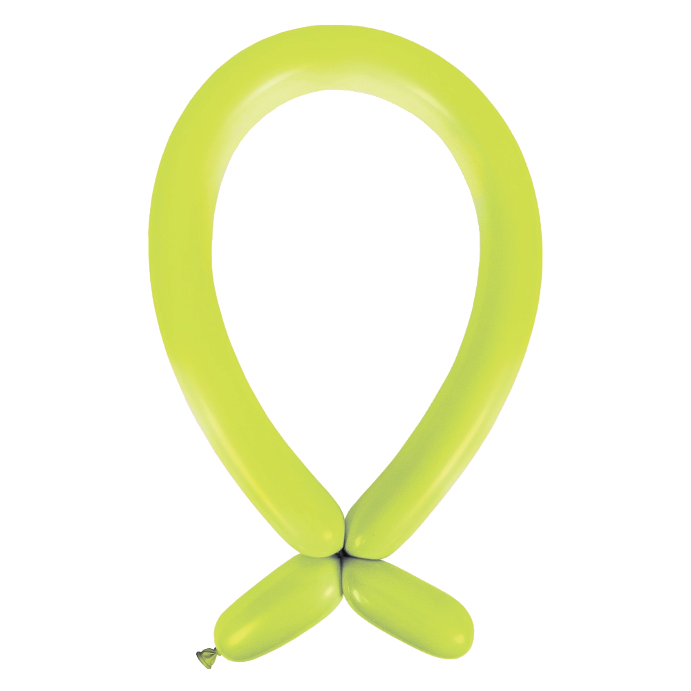 100 Balões latex Modelar 260 Fashion Kiwi