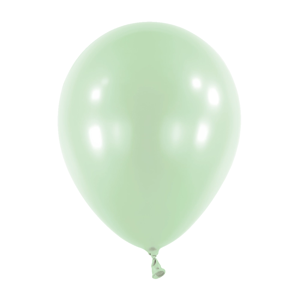 100 Balões latex 5'' (12cm) Pearl Mint Green