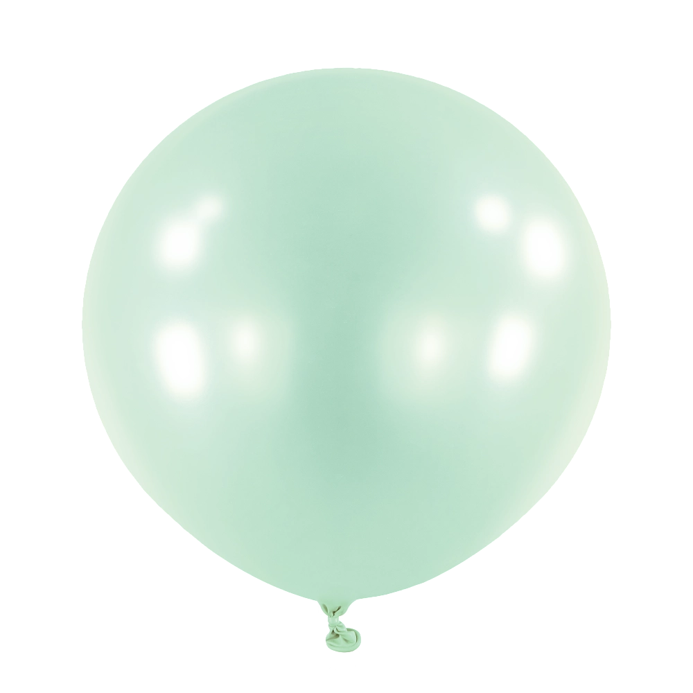 4 Balões latex 24'' (61cm) Macaron Mint
