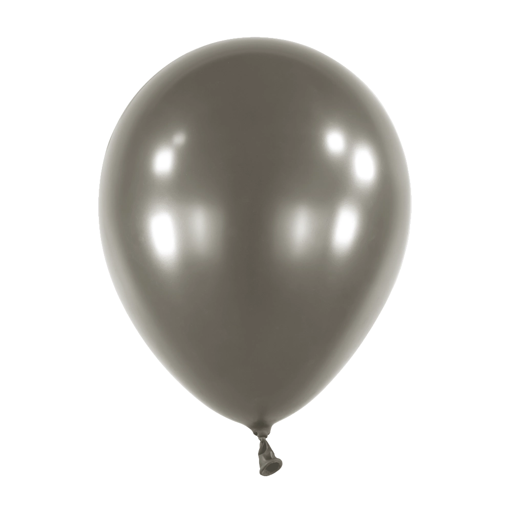 25 Balões latex 18'' (45cm) Pearl Jet Black