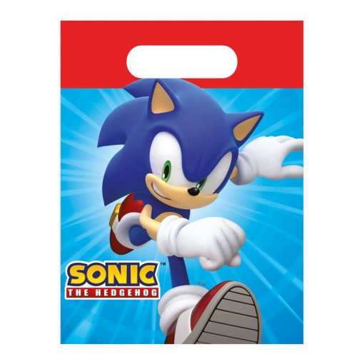 4 Sacos de Oferta Papel Sonic The Hedgehog