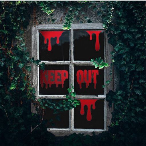 5 Autocolantes para Janelas Keep Out - Halloween