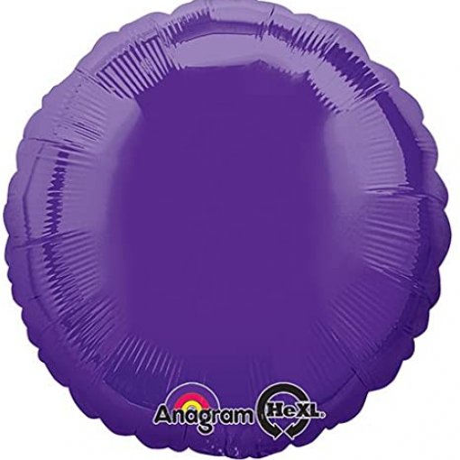 Balão Foil Redondo 18'' Bulk Roxo