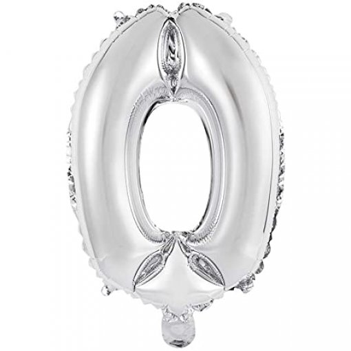 Balão Foil 36cm Prateado nº0