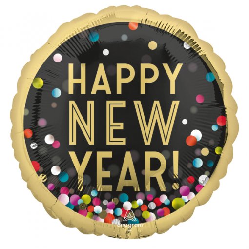 Balão Foil 71cm Happy New Year - Ano Novo
