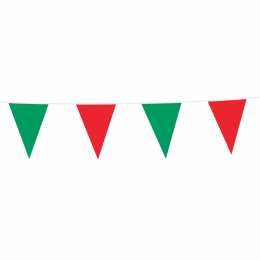 Bandeira Triangular 10m Verde e Vermelho - Portugal