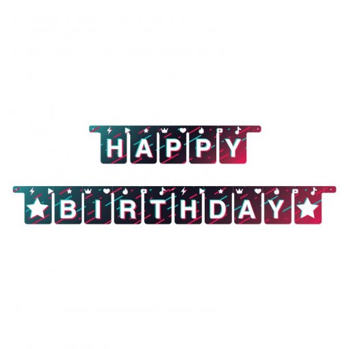 Grinalda Happy Birthday 2,1m Let's Dance - Música