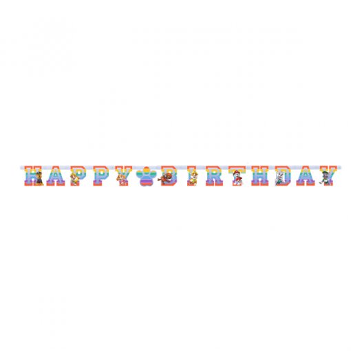 Grinalda Happy Birthday 180x15cm Patrulha Pata NEW