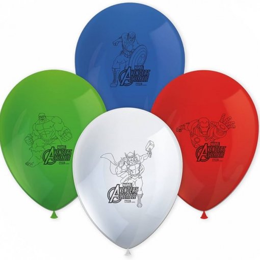 8 Balões Latex Avengers