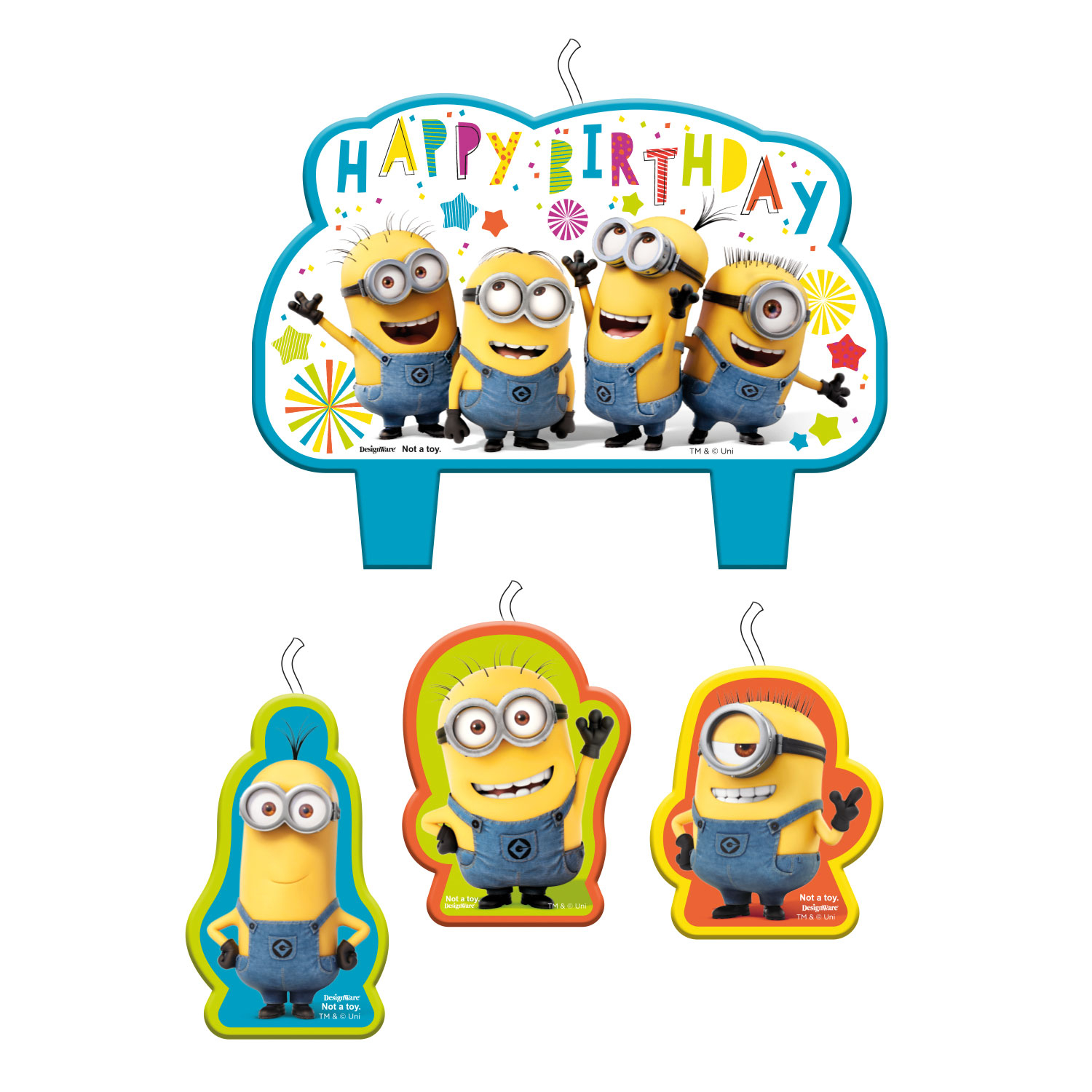 4 Velas de Aniversário Minions