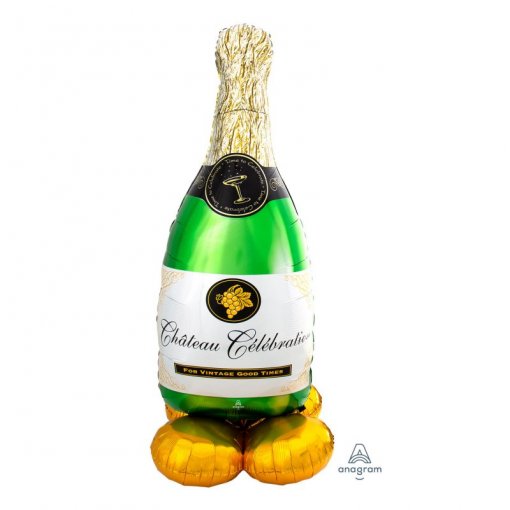 Balão Foil Airloonz 33'/83cm x 55'/139cm Garrafa de Espumante
