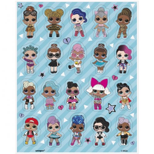 4 Folha Autocolantes LOL Surprise