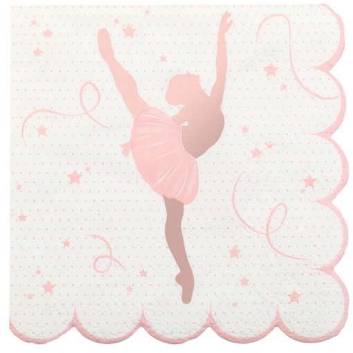 20 Guardanapos 12,5cm Bailarina