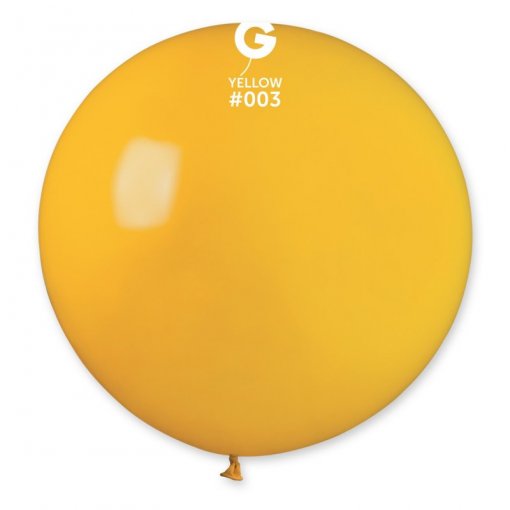 1 Balão latex 31'' (80cm) cor Yellow #003 - G30