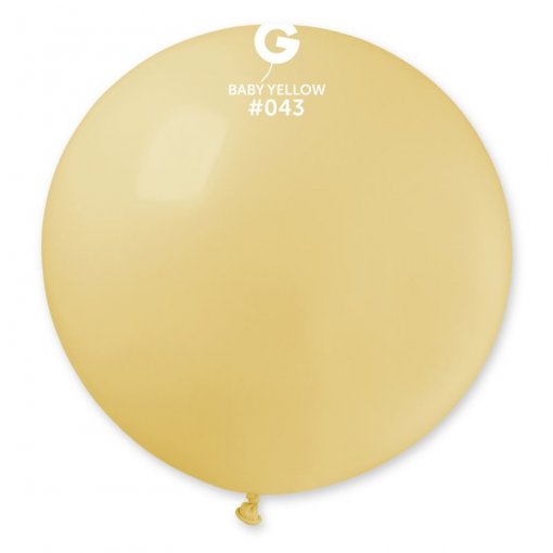 1 Balão latex 31'' (80cm) cor Baby Yellow #043 - G30