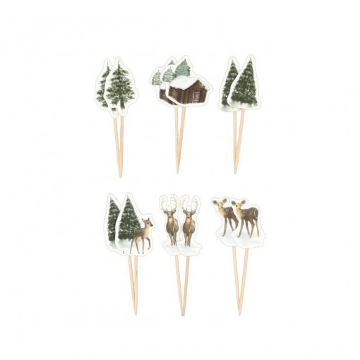 12 Picks 9cm Sortidos Natal 